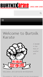 Mobile Screenshot of burtnikkarate.com