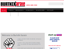Tablet Screenshot of burtnikkarate.com